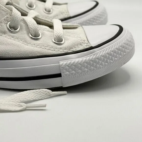 Converse All Star Slip On Low Lace Up White Sneakers - US Women’s 6 / EU 36.5 - Picture 12 of 14